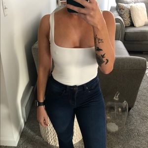 White tank bodysuit